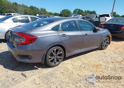 2020 Honda Civic Sport из США, поврежденный, VIN 2HGFC2F84LH529138